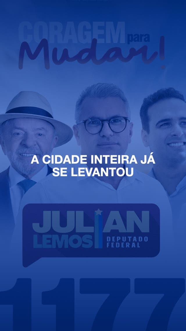 Julian, Lucas Ribeiro e Lula — a chapa completa